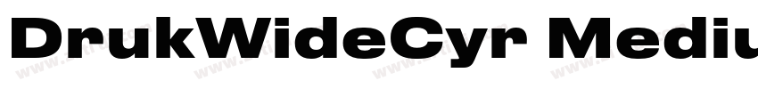 DrukWideCyr Medium字体转换